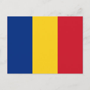 Rumänische Flagge (Rumänien) Postkarte