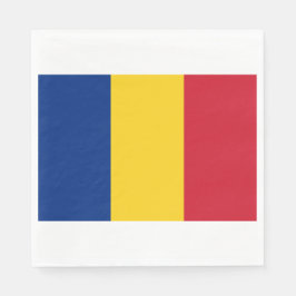 Rumänische Flagge (Rumänien) Serviette