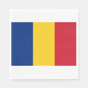 Rumänische Flagge (Rumänien) Serviette