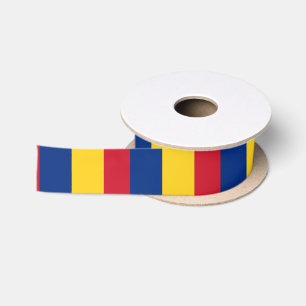 Rumänische Flagge Satinband