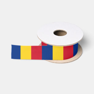 Rumänische Flagge Satinband
