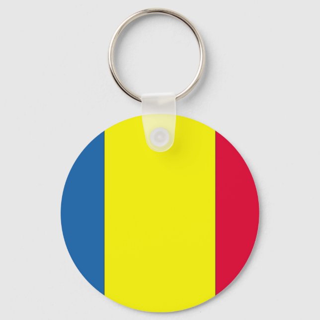 Rumänische Flagge Schlüsselanhänger (Vorderseite)