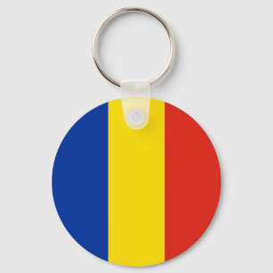 Rumänische Flagge Schlüsselanhänger