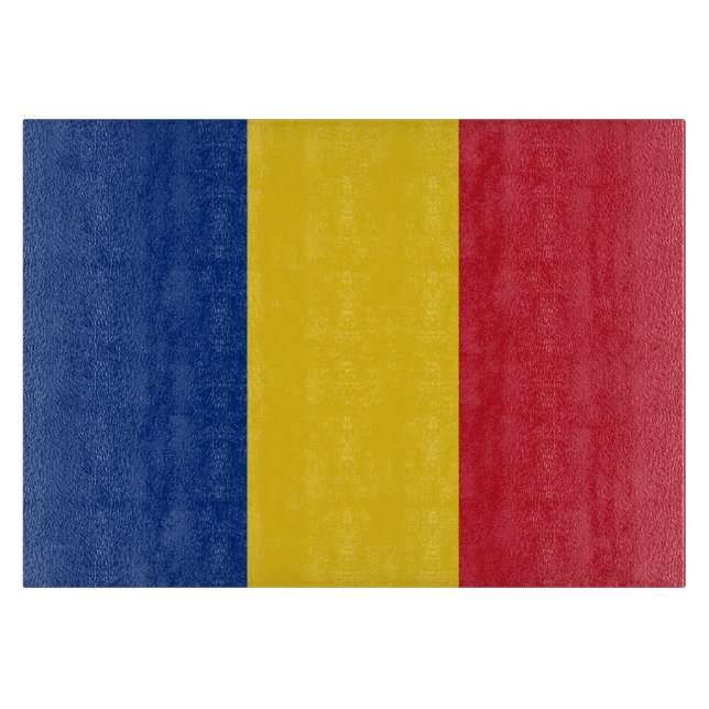 Rumänische Flagge Schneidebrett (Vorderseite)