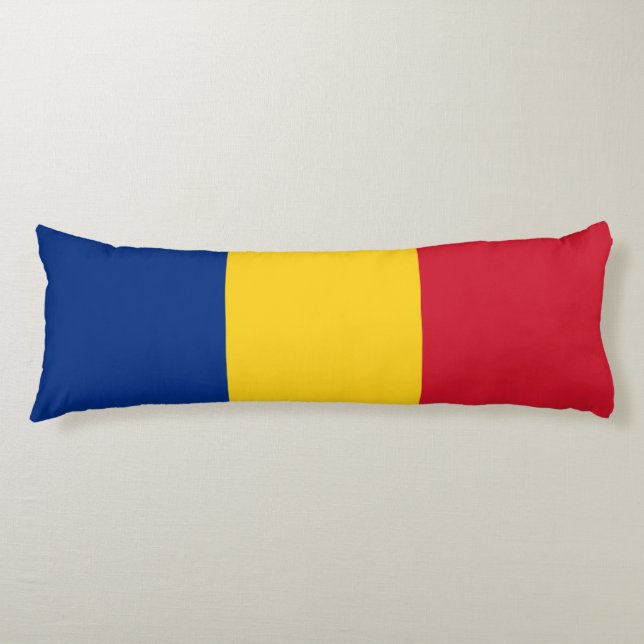 Rumänische Flagge Seitenschläferkissen (Vorderseite)