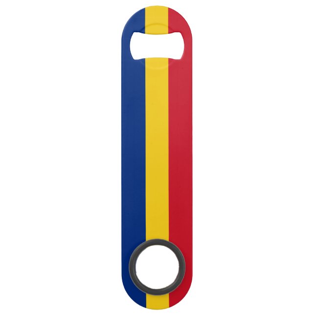 Rumänische Flagge Speed Flaschenöffner (Rückseite)