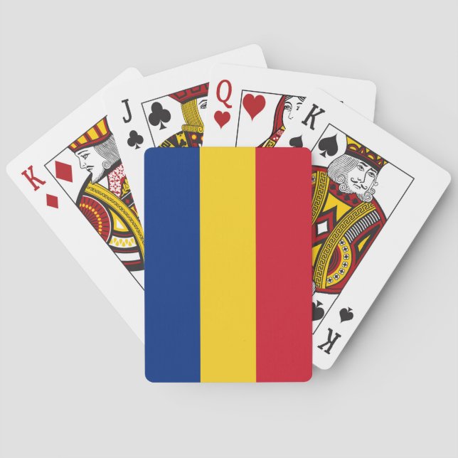 Rumänische Flagge Spielkarten (Rückseite)
