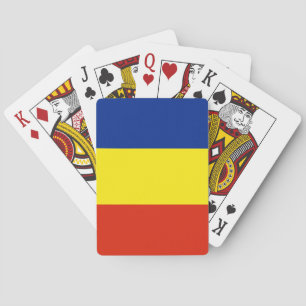 Rumänische Flagge Spielkarten