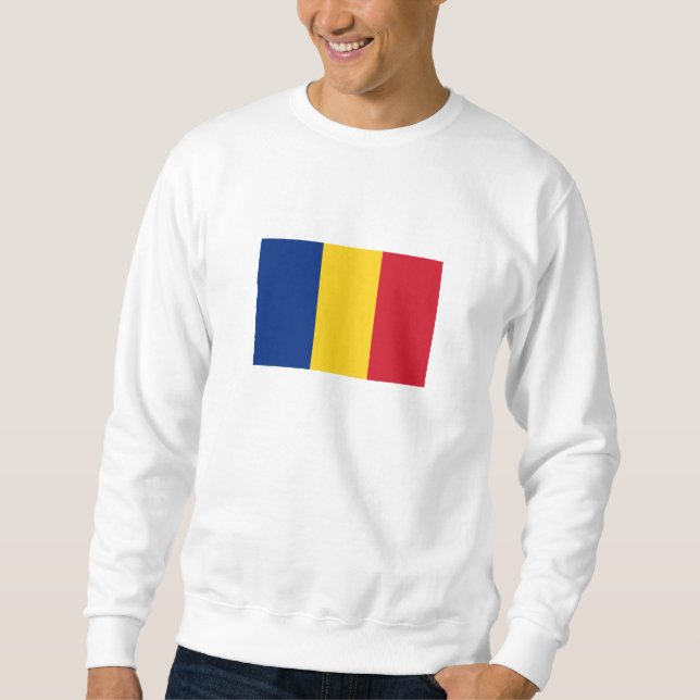 Rumänische Flagge Sweatshirt (Vorderseite)