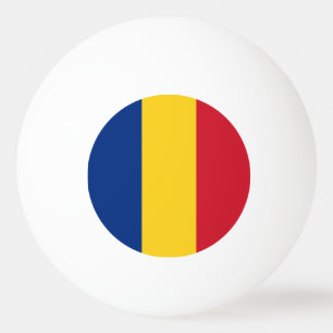 Rumänische Flagge Tischtennisball