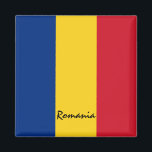 Rumänische Flagge - Urlaub, Reise/Sport Magnet<br><div class="desc">Kühlschrankmagnet: Rumänien & Bukarest - Liebe meines Landes und der rumänischen Flagge,  Urlaubsgeschenke</div>
