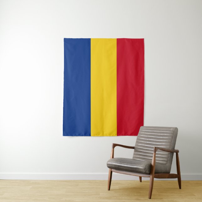 Rumänische Flagge Wandteppich (Beispiel)