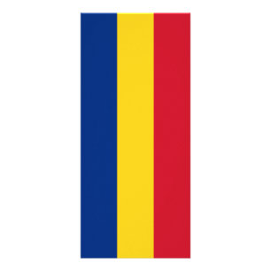 Rumänische Flagge Werbekarte