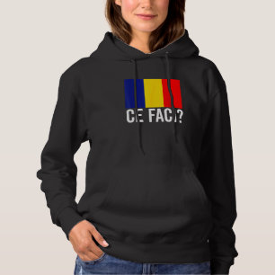 Rumänische Flaggenkarte Männer Frauen Kinder Rumän Hoodie