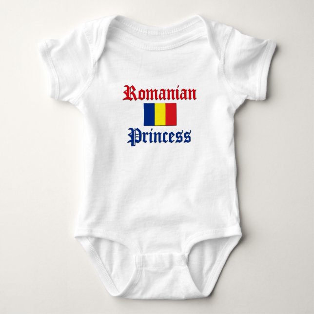 Rumänische Prinzessin Baby Strampler (Vorderseite)