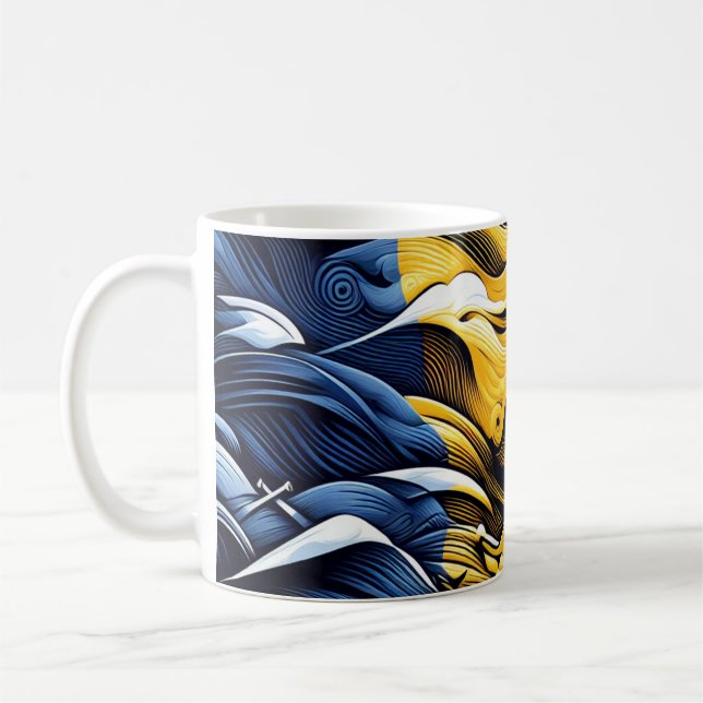 Rumänische Rhapsodie im Kubismus Kaffeetasse (Links)