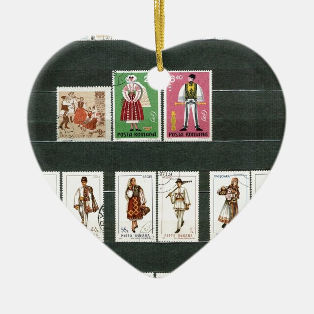 Rumänische Volkkostüme 2 Keramikornament (Vorne)