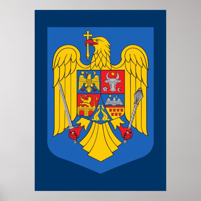 RUMÄNISCHE Wappendecke Poster (Vorne)