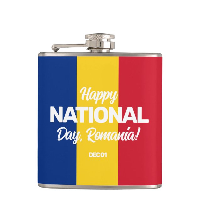 Rumänischer Unabhängigkeitstag Rumänische National Flachmann (Vorderseite)