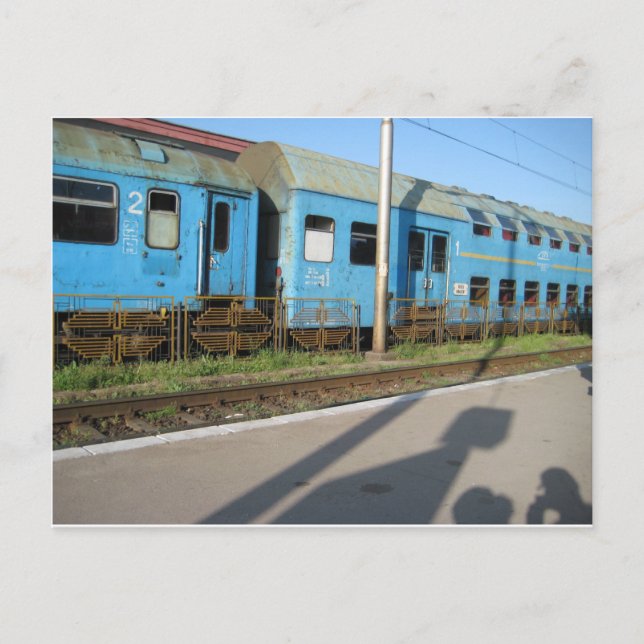Rumänischer Zug Postkarte (Vorderseite)