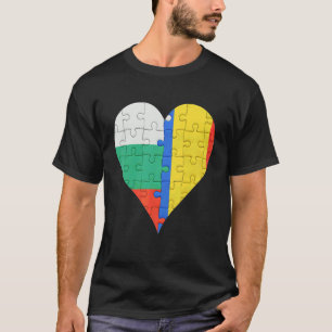 Rumänisches Flaggenherz T-Shirt