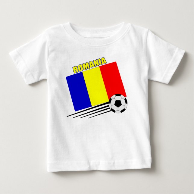 Rumänisches Fußball-Team Baby T-shirt (Vorderseite)