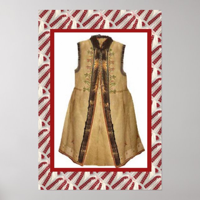 Rumänisches Handwerk, bestickt Poster (Vorne)