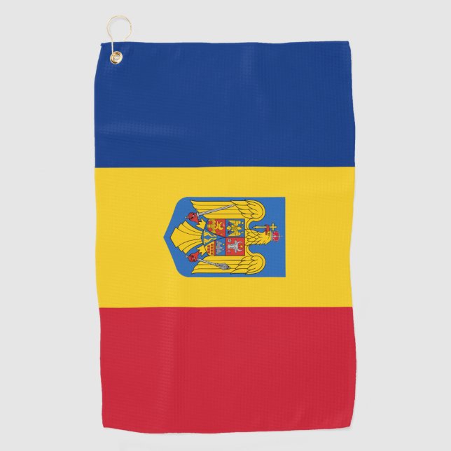 Rumänisches Wappen Golfhandtuch (Vorderseite)