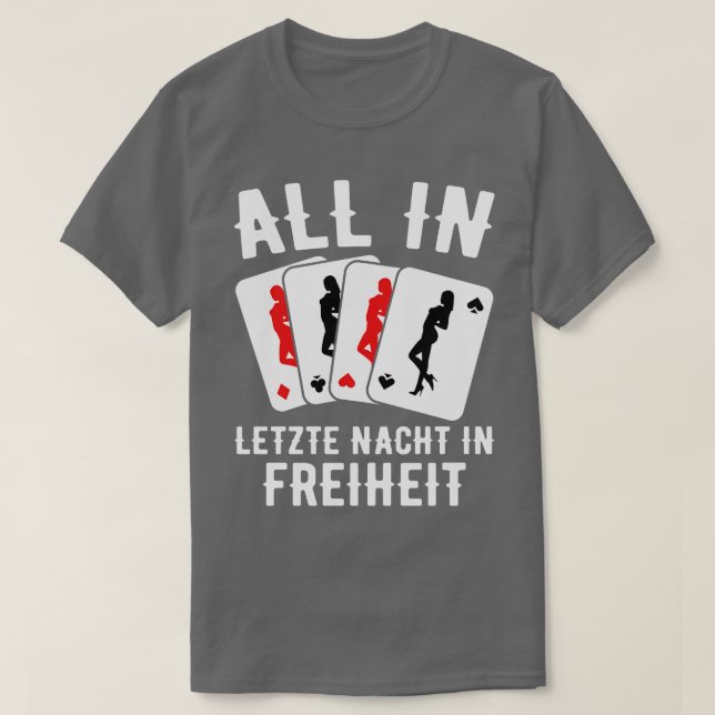 Rumbling Jga Men Groom Bachelor Party 5 T-Shirt (Design vorne)