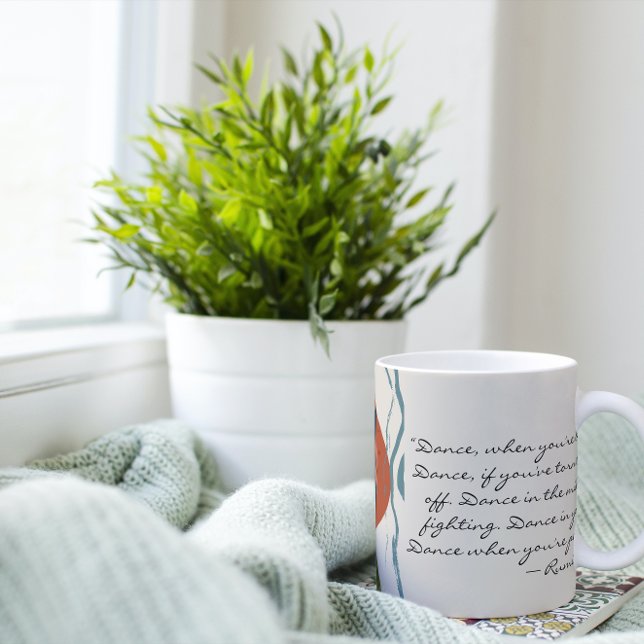 Rumi Dance Quote mit Tänzer Kaffeetasse (Von Creator hochgeladen)