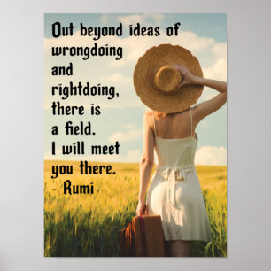 Rumi-ich treffe dich dort poster