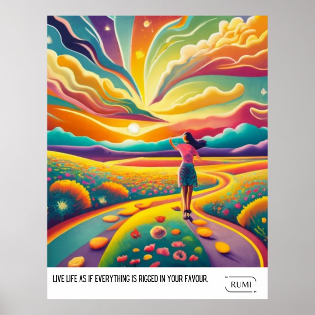RUMI INSPIRIEREND QUOTE POSTER (Vorne)