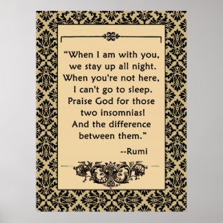 RUMI-LIEBE-Zitat für Plakate oder Printwerbung