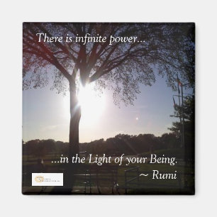 Rumi "Light Your Being" Magnet