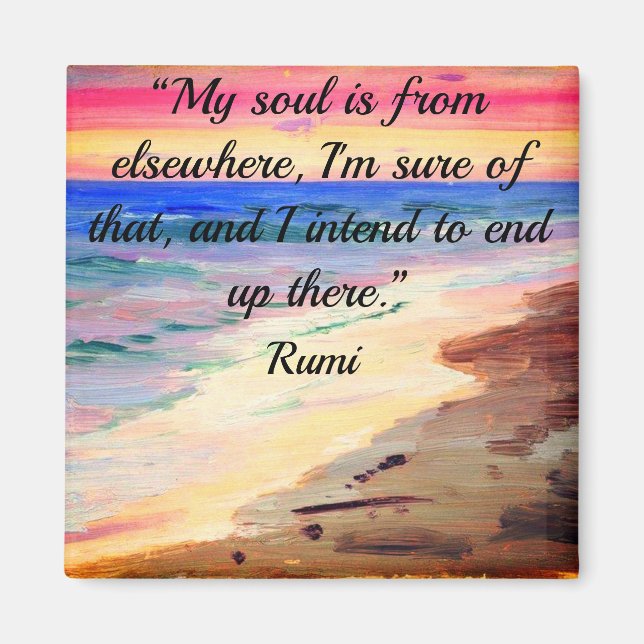 Rumi Quote Magnet (Vorne)