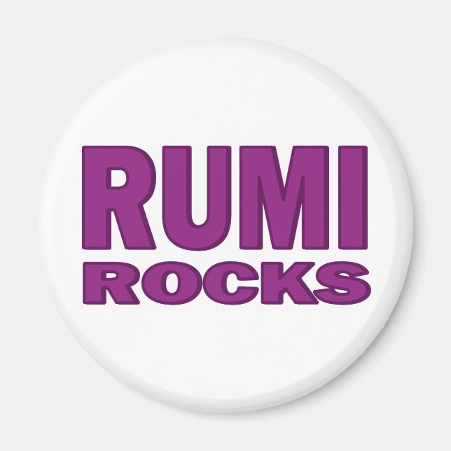 Rumi Rocks Magnet (Vorne)