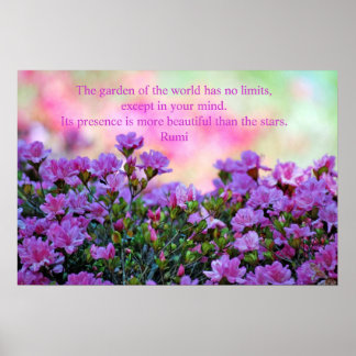Rumi Schöner Garten Poster