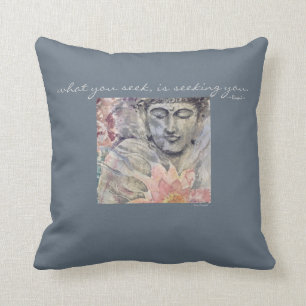 Rumi Zitat-Buddha-Aquarell-Kunst-Wurfs-Kissen Kissen