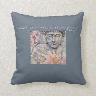 Rumi Zitat-Buddha-Aquarell-Kunst-Wurfs-Kissen Kissen