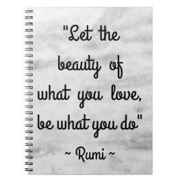 Rumi Zitat inspirierend Notizblock