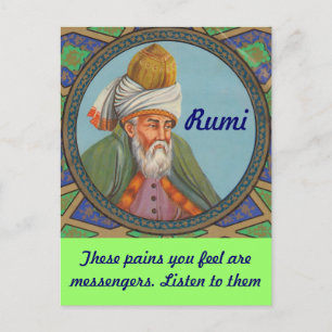 Rumi Zitat Postkarte