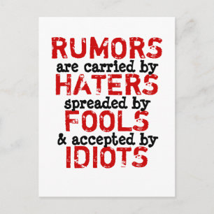 RUMORS - Postcard Truism / Philosophie Postkarte
