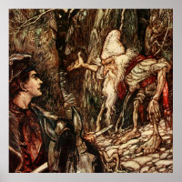 "Rumpelstiltskin" Fearie Kunst von Arthur Rackham