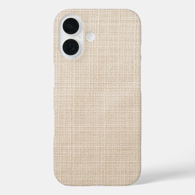 Rumpf Beige aesthetic iPhone 16 Hülle (Rückseite)