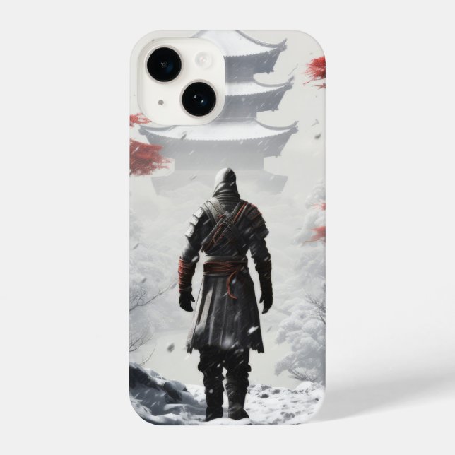 Rumpf Ninja Animé iPhone 14 Hülle (Rückseite)