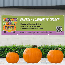 Rumpf- oder Leckerei-Halloween-Banner Banner