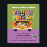 Rumpf- oder Leckerei-Halloween-Banner Flyer<br><div class="desc">Laden Sie Ihre Gemeinde zu einem freundlichen Trunk- oder Leckerei-Event in Ihrer Gemeinde,  Schule,  Gemeindezentrum oder anderen Orten ein. Kid-freundlicher Stamm oder Leckerei-Flyer mit QR-Code,  Organisationsname und Details zum Event. Lila,  orange,  grün,  schwarz und weiß,  die Farben sind modern. Ideal für Ihren Herbst Halloween Runk oder Leckerei Event.</div>