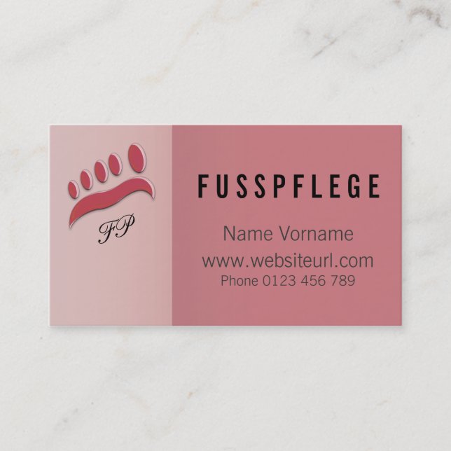 Rumpf Visitenkarte (Vorderseite)