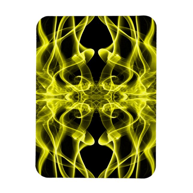 Rümpfe aus Gelbraut auf schwarz Magnet (Vertikal)