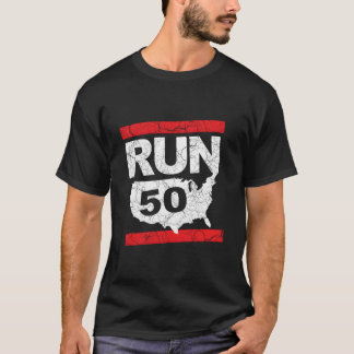 Run 262 50-Staaten-Marathonlauf Läufer Inspiriert T-Shirt